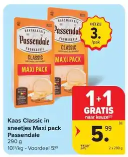 Carrefour Passendale Kaas Classic Maxi pack aanbieding