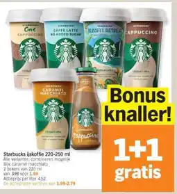 Albert Heijn Starbucks ijskoffie 220-250 ml aanbieding