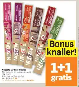 Albert Heijn Nescafé Farmers Origins aanbieding