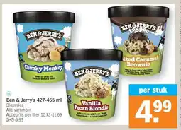 Albert Heijn Ben & Jerry's 427-465 ml aanbieding
