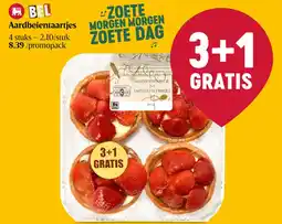 Delhaize Aardbeientaartjes aanbieding