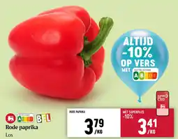 Delhaize Rode paprika aanbieding
