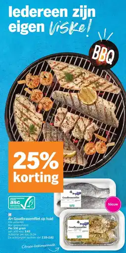 Albert Heijn AH Goudbrasemfilet op huid aanbieding