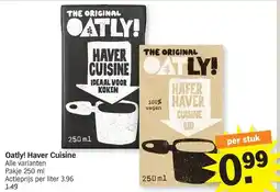 Albert Heijn Oatly! Haver Cuisine aanbieding