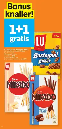 Albert Heijn LU Mikado en Bastogne mini's aanbieding