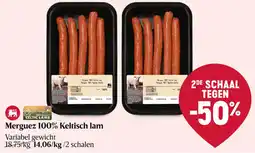 Delhaize Merguez 100% Keltisch lam aanbieding