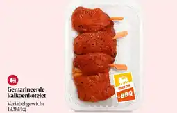 Delhaize Gemarineerde kalkoenkotelet aanbieding
