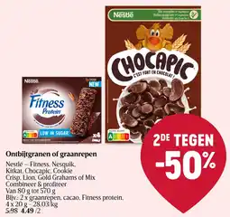 Delhaize Ontbijtgranen of graanrepen aanbieding