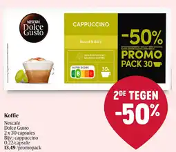 Delhaize Nescafé dolce gusto koffie aanbieding