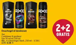 Delhaize Axe Douchegel of deodorant aanbieding