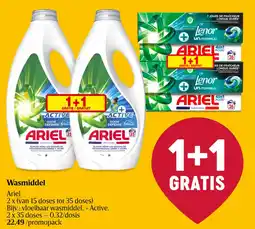 Delhaize Ariel wasmiddel aanbieding