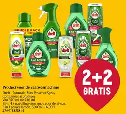 Delhaize Dreft product voor de vaatwasmachine aanbieding