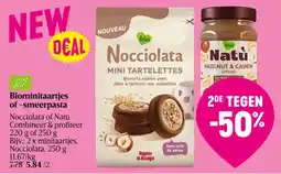 Delhaize Biominitaartjes of smeerpasta aanbieding
