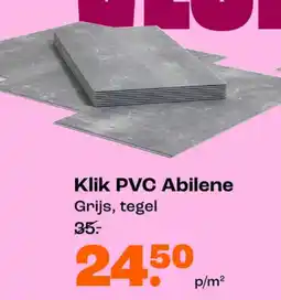 Kwantum Klik pvc abilene aanbieding