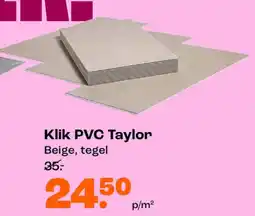 Kwantum Klik PVC Taylor aanbieding
