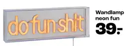 Kwantum Wandlamp neon fun aanbieding