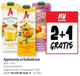 Jumbo Appelsientje en Dubbeldrank aanbieding