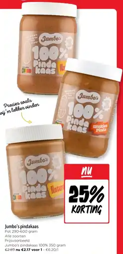 Jumbo Jumbo's pindakaas aanbieding