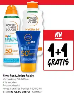 Jumbo Nivea Sun & Ambre Solaire aanbieding