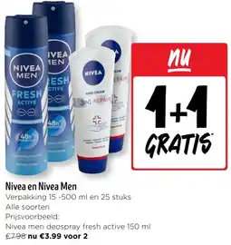 Jumbo Nivea en Nivea Men aanbieding
