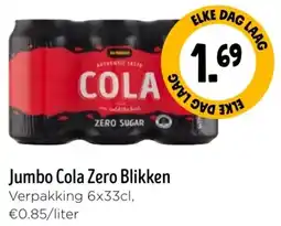 Jumbo Jumbo Cola Zero Blikken aanbieding