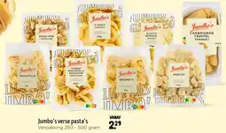 Jumbo Jumbo's verse pasta's aanbieding