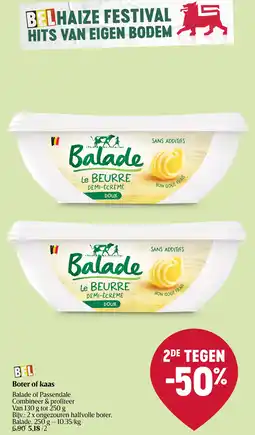 Delhaize Boter of kaas aanbieding
