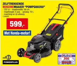 Hubo Zelftrekkende Benzinemaaier "POWPG60350" aanbieding
