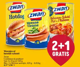 Delhaize Worstjes of bereide schotel aanbieding
