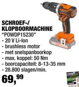 Hubo Schroef/ Klopboormachine "POWDP15230" aanbieding