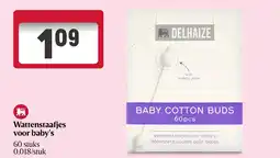 Delhaize Wattenstaafjes voor baby’s aanbieding
