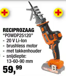 Hubo Reciprozaag "POWDP25120" aanbieding