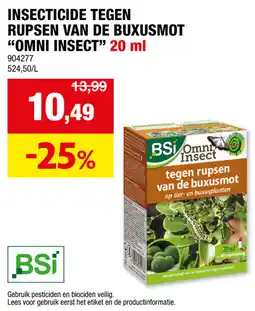 Hubo Insecticide Tegen Rupsen Van De Buxusmot "Omni Insect" aanbieding