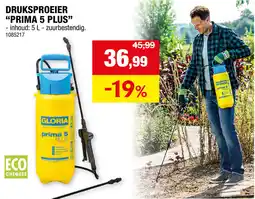Hubo Druksproeier "PRIMA 5 PLUS" aanbieding