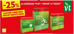 Hubo Op Gazonzaad "Play", "Repair" of "Resist" aanbieding