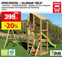 Hubo Speeltoestel + Glijbaan "Mila" aanbieding