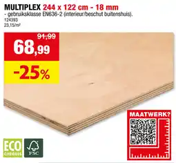 Hubo Multiplex aanbieding