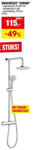 Hubo Doucheset Giron aanbieding