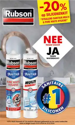 Hubo Rubson tegen waterdicht aanbieding