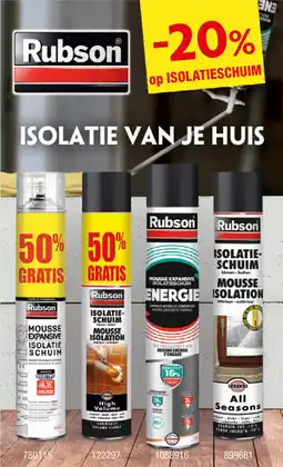 Hubo Rubson isolatie van je huis aanbieding