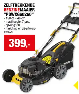 Hubo Zelftrekkende benzinemaaier "POWXG60260” aanbieding