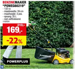 Hubo Benzinemaaier "POWEG60219" aanbieding