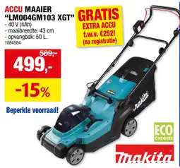 Hubo Accu maaier "LM004GM103 XGT" aanbieding