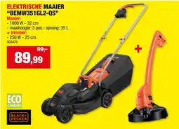 Hubo Elektrische maaier "BEMW351GL2-QS" aanbieding