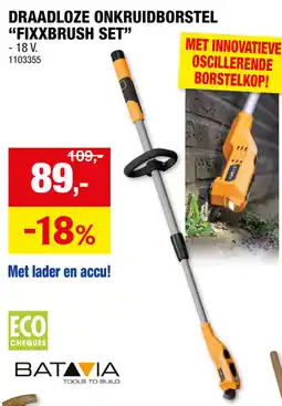 Hubo Draadloze Onkruidborstel Fixxbrush set aanbieding