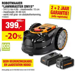 Hubo Robotmaaier Lawnmaster DM15 aanbieding