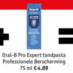 Kruidvat Oral-B Pro Expert tandpasta Professionele Berscherming aanbieding