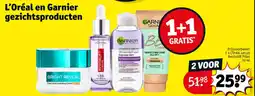 Kruidvat L'Oréal en Garnier gezichtsproducten aanbieding