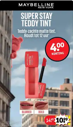 Kruidvat Teddy-zachte matte tint. Houdt tot 12 uur aanbieding