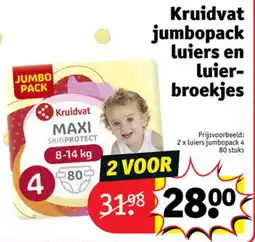 Kruidvat Kruidvat jumbopack luiers en luierbroekjes aanbieding